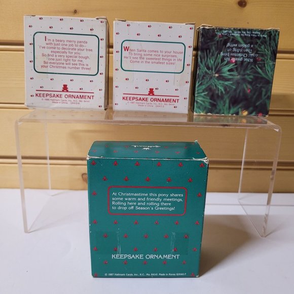 Keepsake Ornament 4 Hallmark Collector Series Horse Star First Third Christmas - Picture 2 of 10